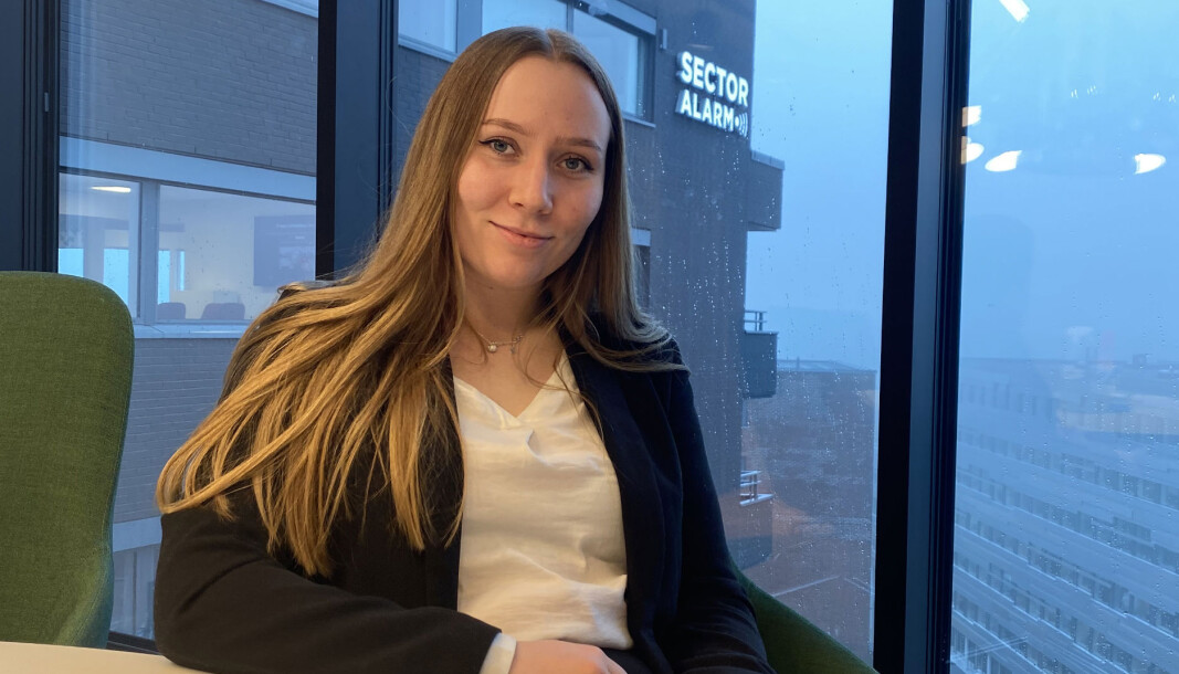 Vilde Reithe i Sector Alarm. Vilde Reithe i Sector Alarm.