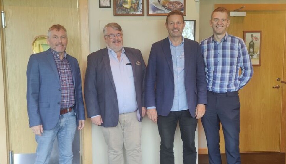 Fra venstre: Ove Rød, Frode Sigurd Berg, Reidar Holm og Bjørnar Rossavik ser frem til samarbeidet.