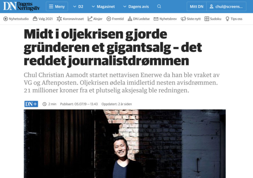 På Dagens Næringsliv kan du følge børsutviklingen til selskapet. På Dagens Næringsliv kan du følge børsutviklingen til selskapet.