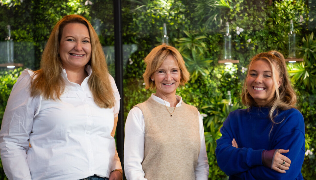 Fra venstre: Katrine Torkildsby-Reine og Elisabeth Underthun Berglie, sammen med Angelica Prag , som alle blir ledere i Aller Medias kommersielle avdeling. Fra venstre: Katrine Torkildsby-Reine og Elisabeth Underthun Berglie, sammen med Angelica Prag , som alle blir ledere i Aller Medias kommersielle avdeling.