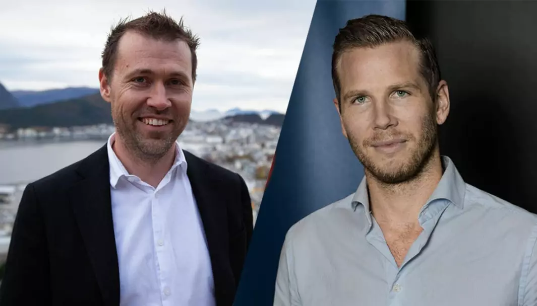 Daglig leder i Conta, Jan-Tore Holen (til venstre) og kommersiell leder Are Vittersø.