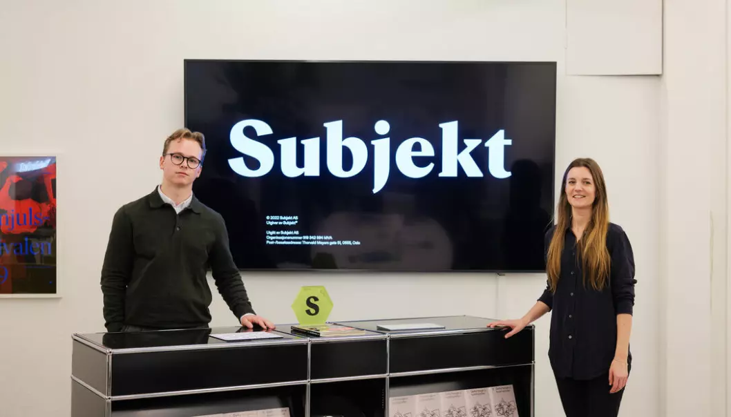 Martin Lura Dolonen (22) og Pia Nandi Dahle (34) er de to nye tilskuddene til Subjekts salgsavdeling.