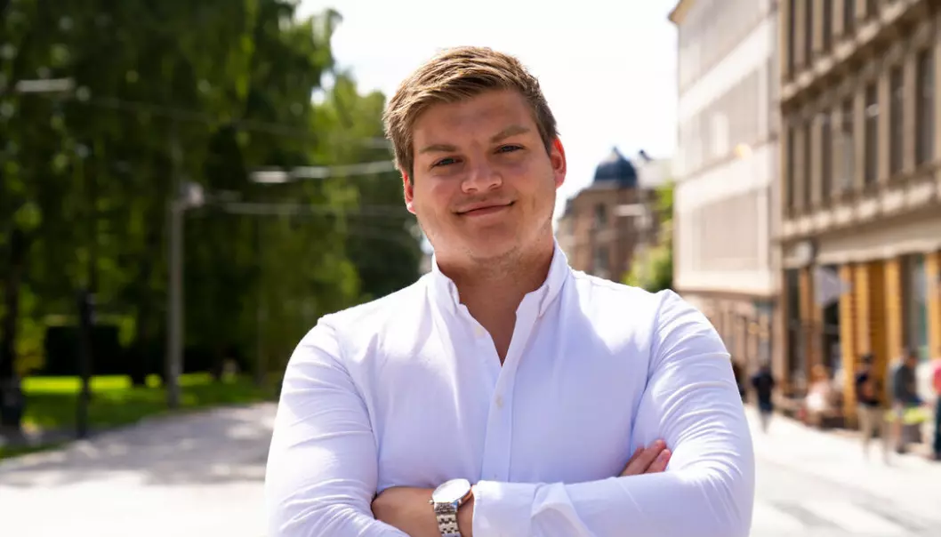 Sales Manager i First Engineers, Marius Tungesvik, er en av to selgere i bedriften.