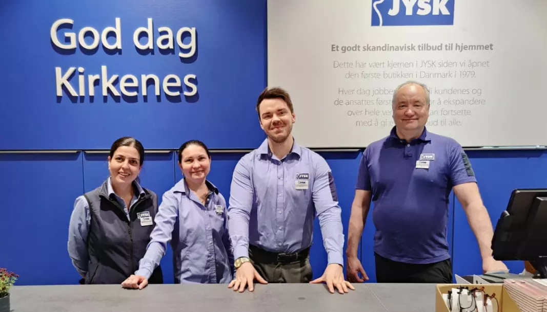 JYSK åpner ny butikk i Kirkenes, og ordføreren er takknemlig for flere lokale arbeidsplasser.