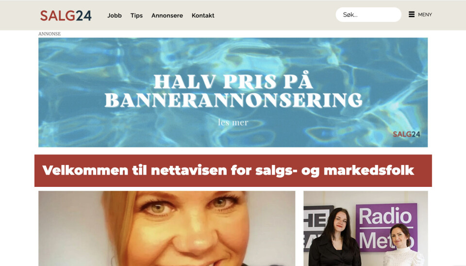 Få ditt budskap synlig på Salg24.