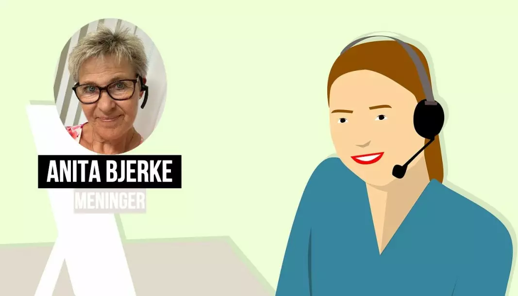 Anita Bjerke deler en solskinnshistorie fra den tiden hun jobbet med kundeservice.