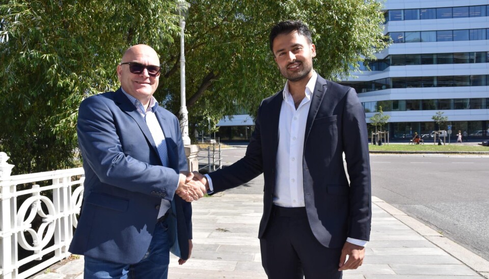 (F.v.) Direktør i Computas, Rune Hagbartsen, og CYBR-direktør Mohammed Awais Aziz.