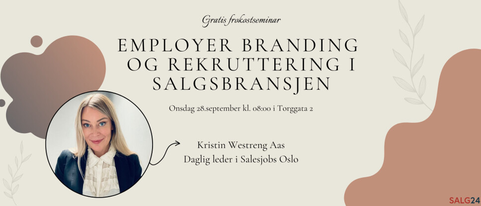 Salg24 inviterer til gratis frokostseminar!