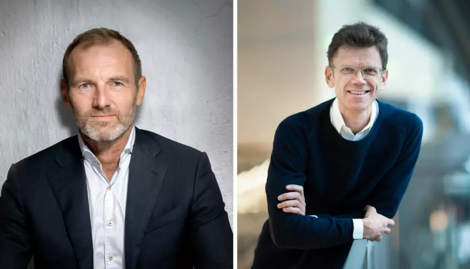 Kim Poder, CCO for Viaplay Group og Petter-Børre Furberg CEO Telenor Nordics