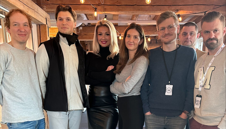 Fra venstre Ingar Midtbø, Thor Haaland, Martine Svendsen, Ida Høgheim, Kristoffer Miracco, Frank Petter Larsen og Gabriel Wictorsson.